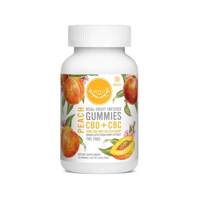 WYLD Peach CBD + CBC Gummies