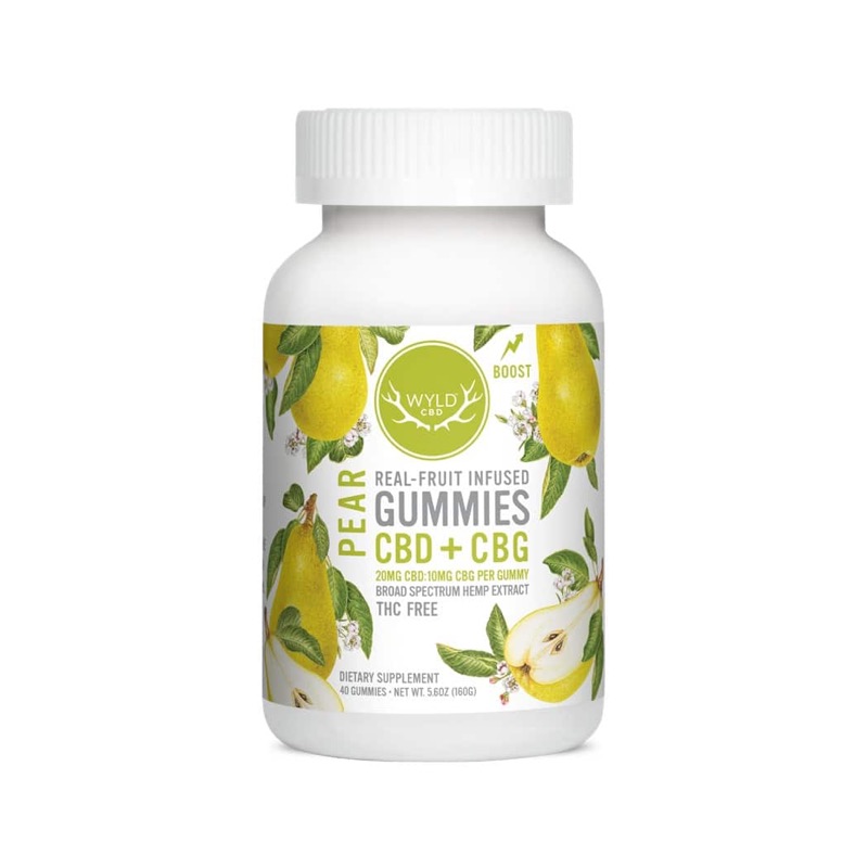 WYLD Pear CBD + CBG Gummies